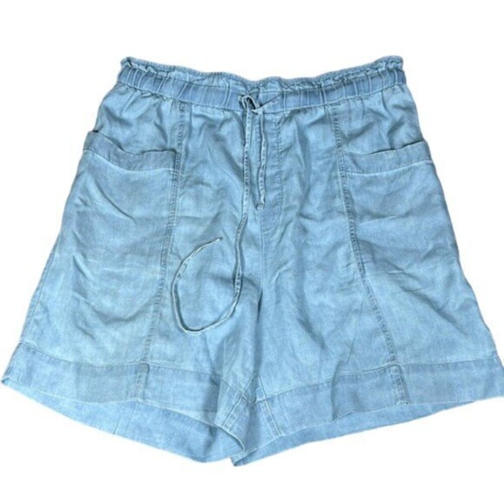 Zac & Rachel Blue Light Denim HIgh Waisted Bermuda Shorts Size Med #1552